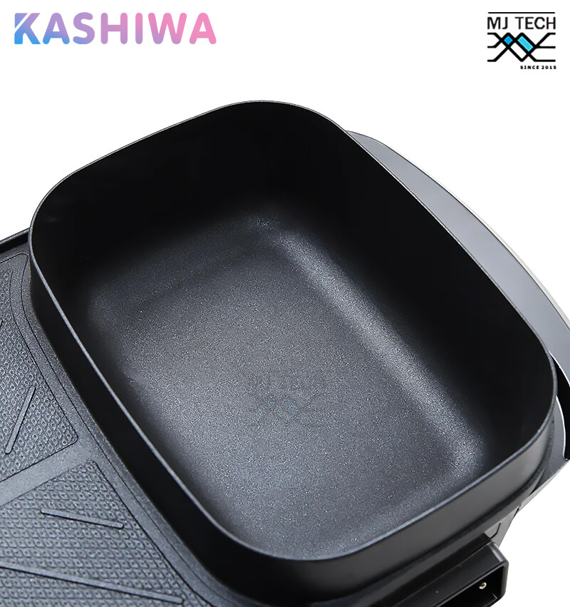 KASHIWA เตาย่างบาบีคิวไฟฟ้า พร้อมหม้อต้ม เตาปิ้งย่างไฟฟ้า ขนาด 1200 วัตต์ รุ่น KW-308