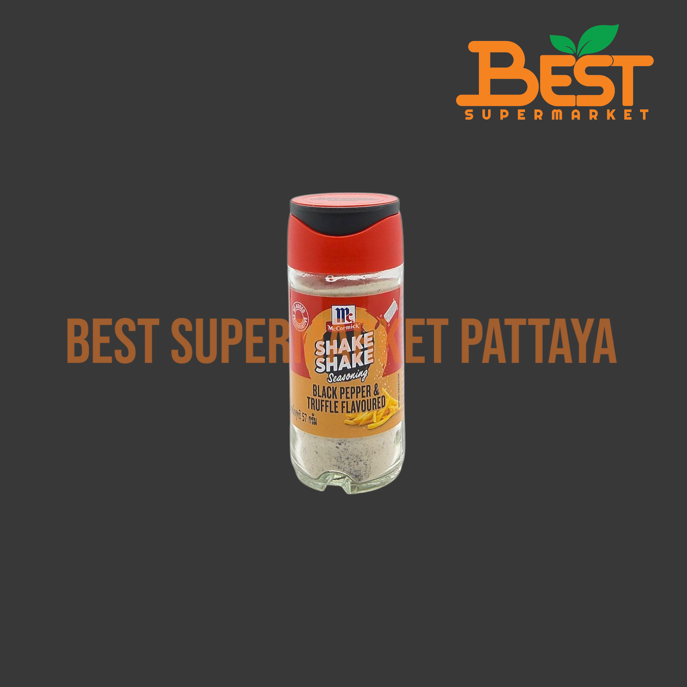แม็คคอร์มิค ผงปรุงรสพริกไทยดำและกลิ่นเห็ดทรัฟเฟิล 57 กรัม. Mccormick Shake Shake Black Pepper & Truffle Flavoured Seasoning 57 g.