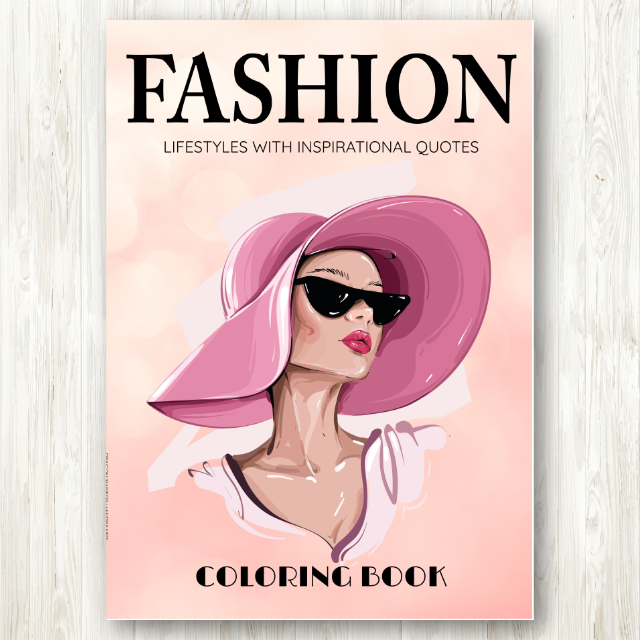สมุดระบายสีแฟชั่น Fashion Coloring Book 1