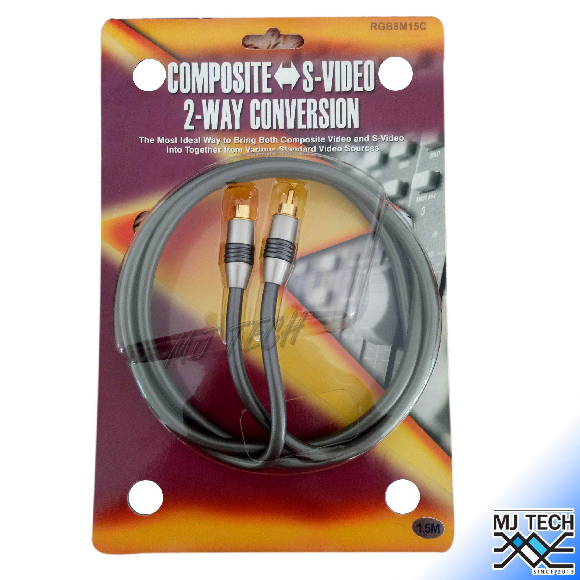 Composite S-Video 2 Way Cenversion C2YC สาย RCA คุณภาพสูง รุ่น Satin Nickel (ของแท้)