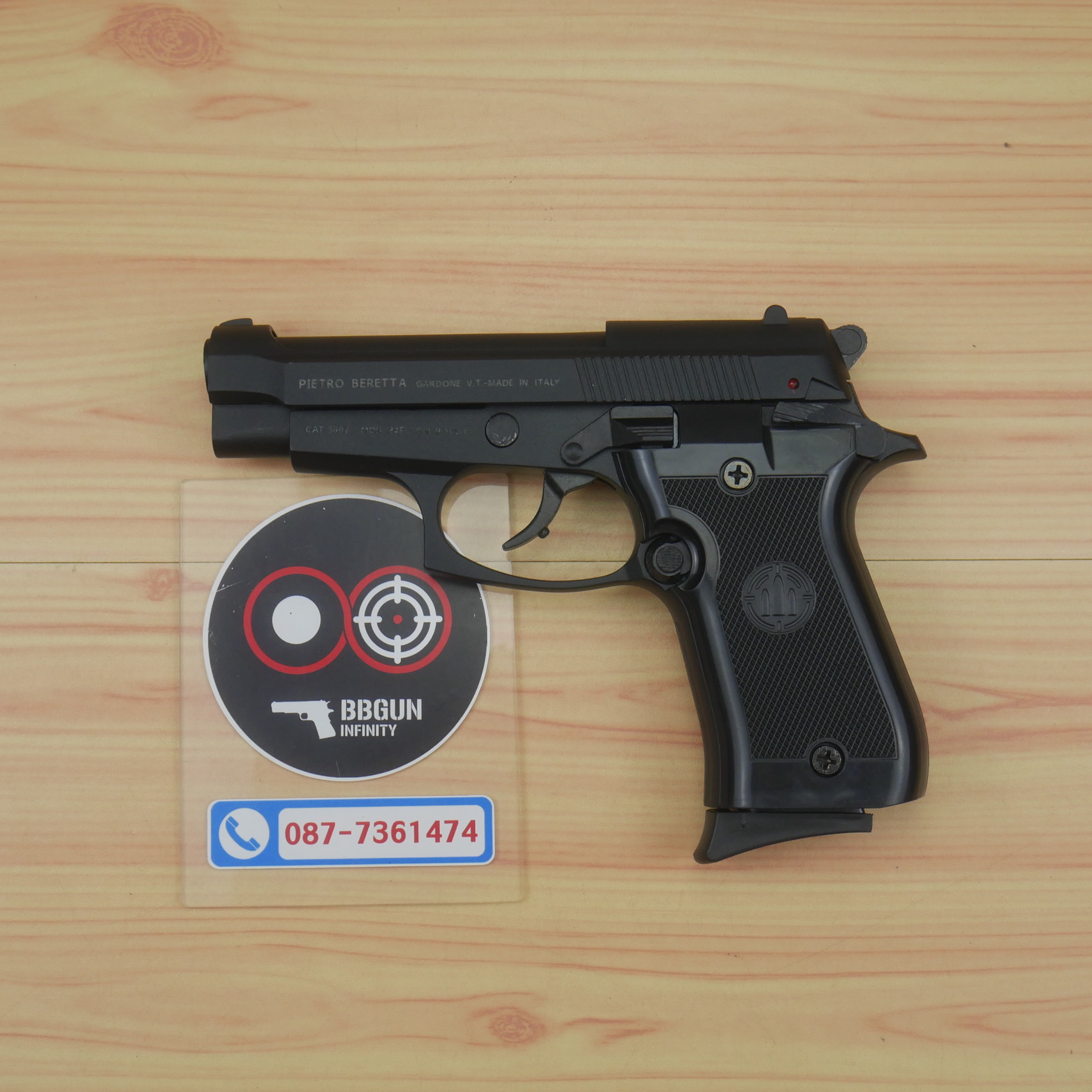 BLANK GUN RETAY M84 FS สีดำ แบลงค์กัน 2 แม็กกาซีน BERETTA M84 บาเร็ตต้า m84