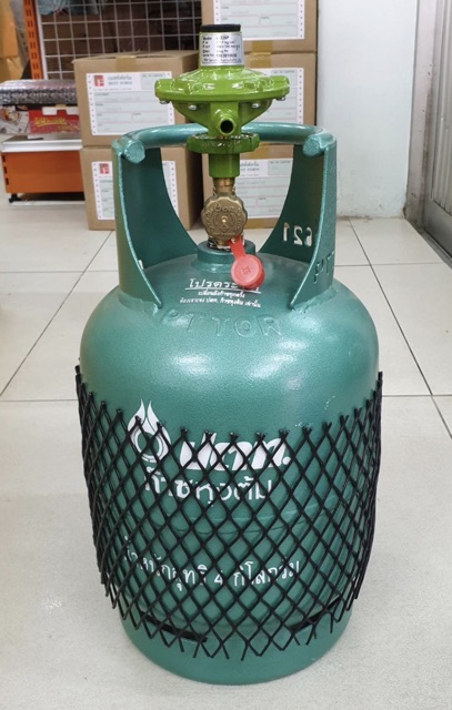 Lucky Flame รุ่น L-326P หัวปรับแรงดันแก๊สสำหรับถังแก๊สขนาด4 kg ได้ทุกยี่ห้อ พร้อมสายแก๊ส 2 เมตร ตัวรัดสาย 2 ตัว