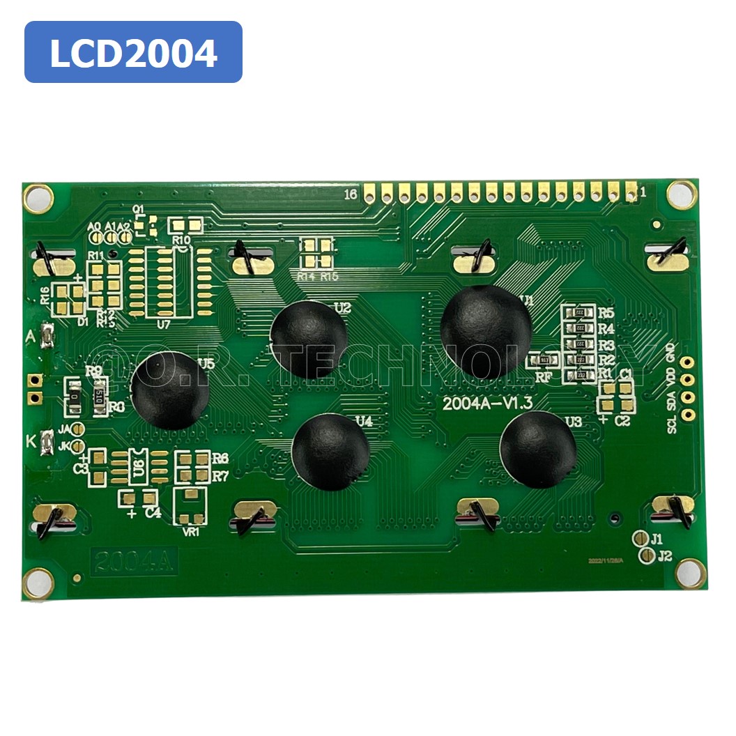 (1ชิ้น) AA016 โมดูลจอแสดงผล LCD2004 Yellow Green Backlight จอแสดงผล หน้าจอ LCD Module