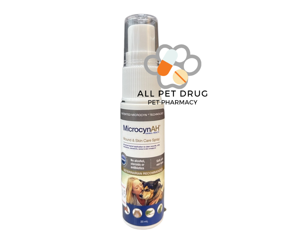 MicrocynAH Wound & Skin Care Spray 20 มล. สเปรย์ฉีดพ่นบนผิวหนัง เพื่อฆ่าเชื้อแบคทีเรีย เชื้อรา