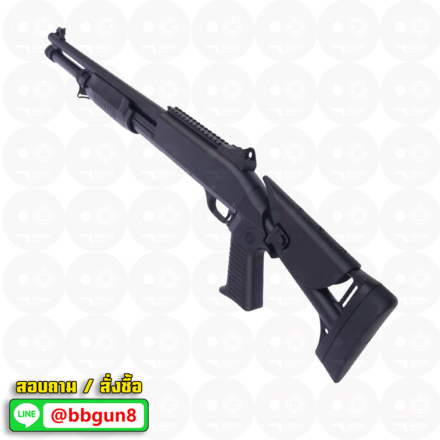 บีบีกันปืนลูกซอง Benelli M4 Super 90 Shotgun Tactical (ยิงกระจาย 3 นัด) - CYMA CM.373M Metal version