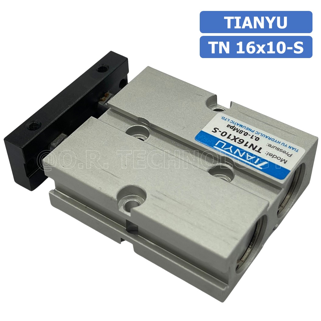 (1ชิ้น) TN 16x10-S กระบอกลม แบบแกนคู่ กระบอกลมคอมแพ็ค 2 แกน Twin-Rod Cylinder compact Double-shaft Air Pneumatic