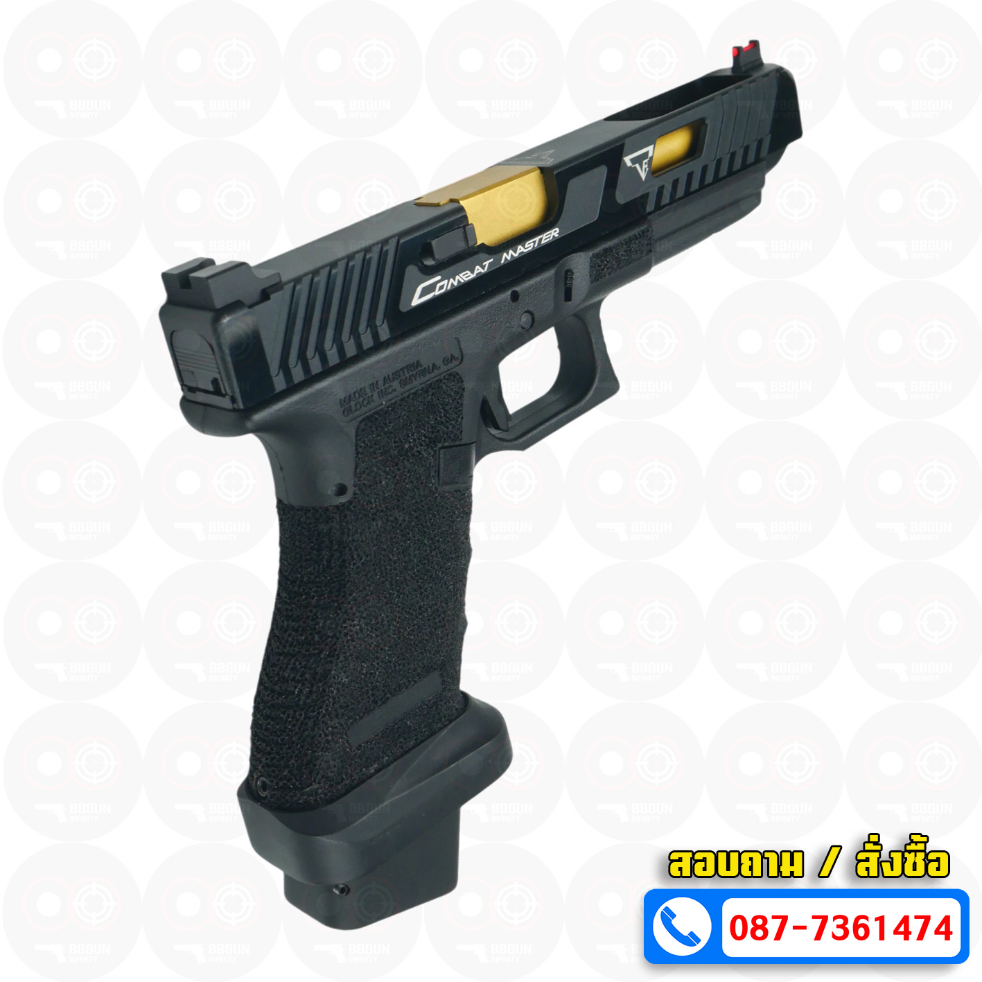 บีบีกันอัดแก๊ส Army Armament R34-1 Glock 34 Combat Master TTI BB GUN