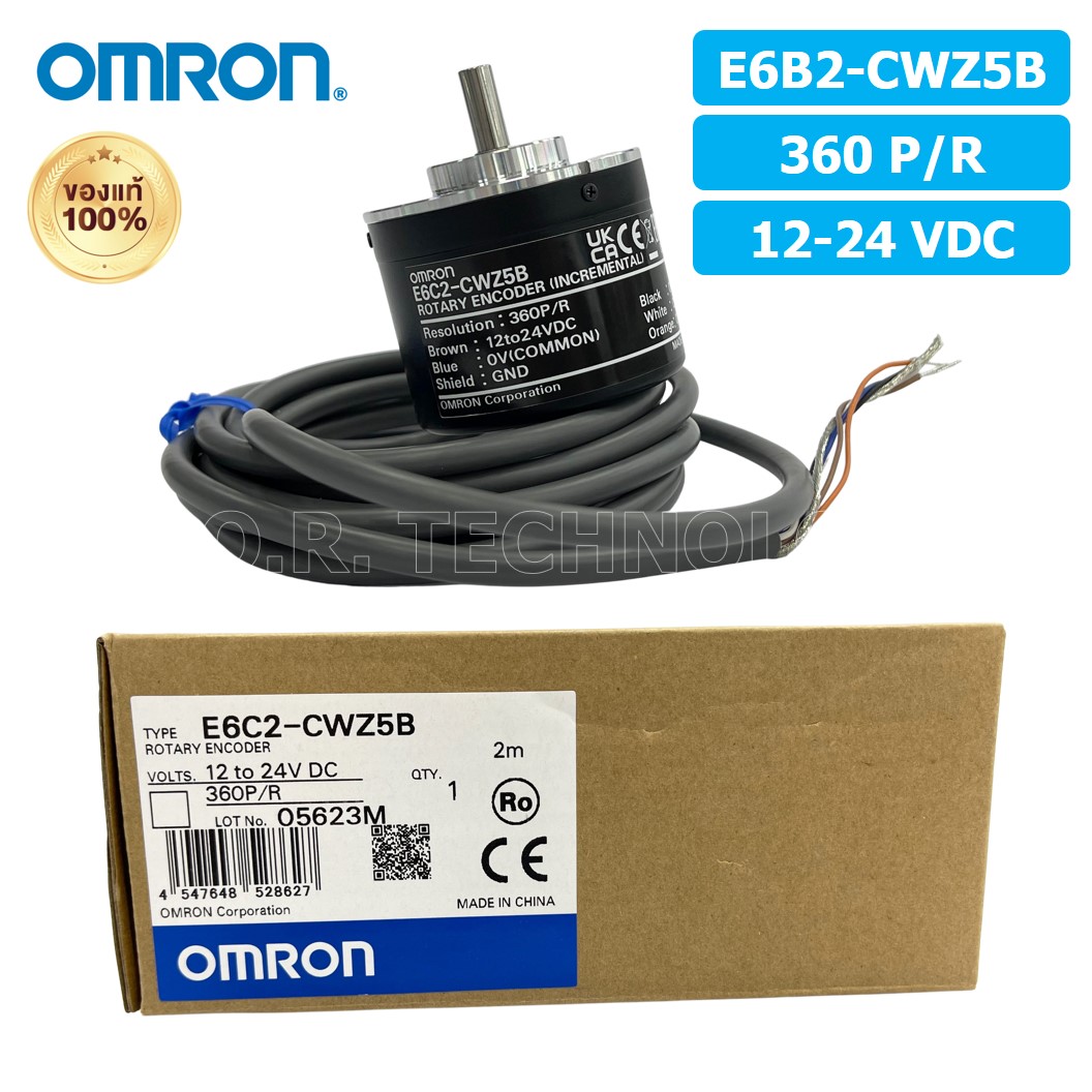 (1ชิ้น) OMRON ของแท้ E6B2-CWZ5B 360P/R 12-24VDC โรตารี่เอ็นโค้ดเดอร์ ROTARY ENCODER (INCREMENTAL)