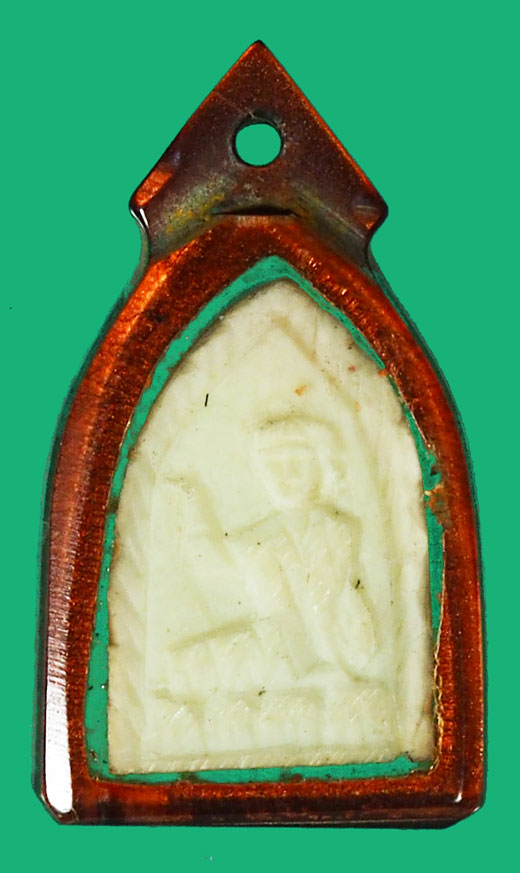 *36870 นางกวักแกะ หลวงพ่อกวย วัดโฆษิตราราม ชัยนาท เลี่ยมพลาสติกเดิมจากวัด 12