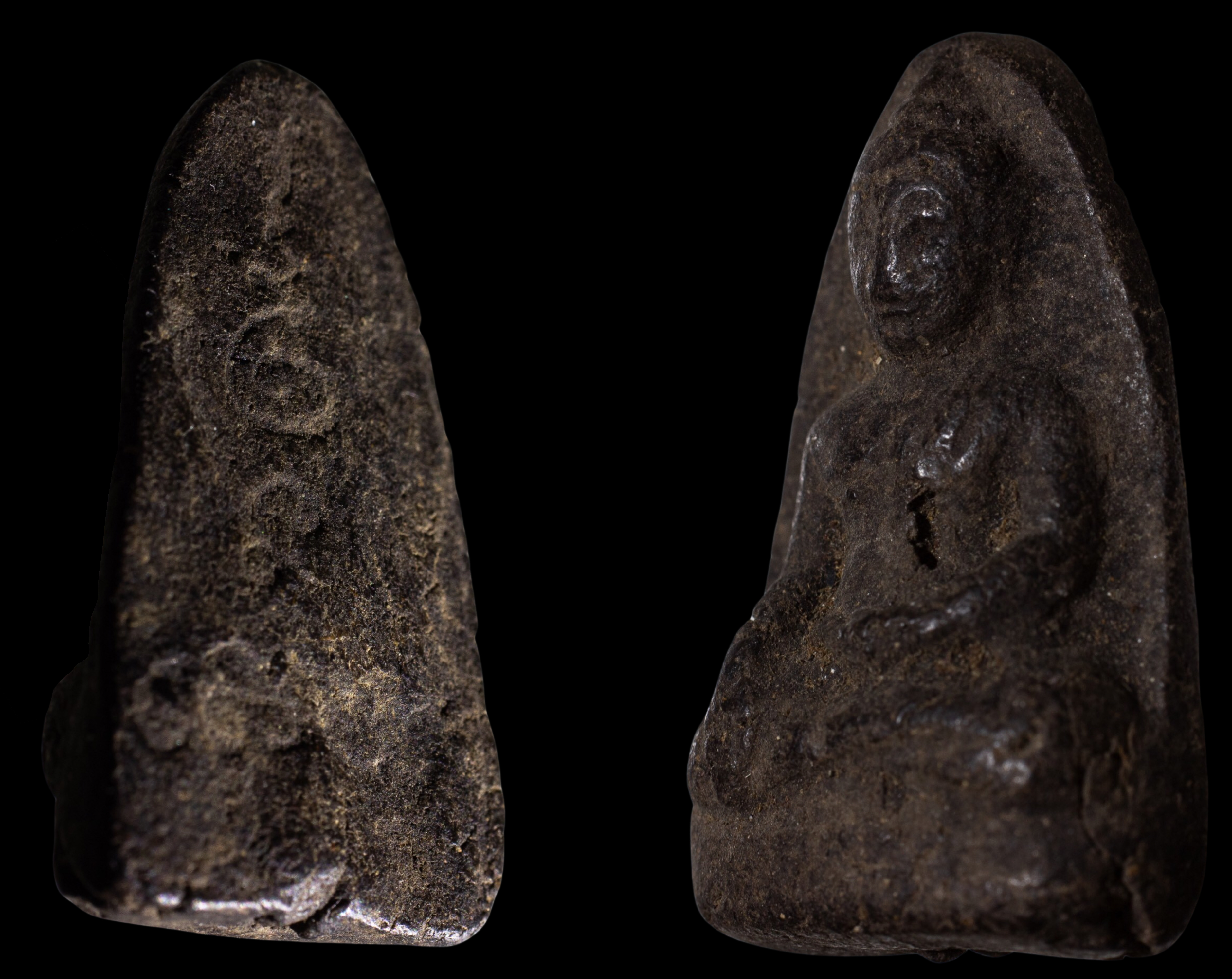 พระเนื้อว่านหลวงพ่อวัดทุ่งคา หลังยันต์ ปี 2505