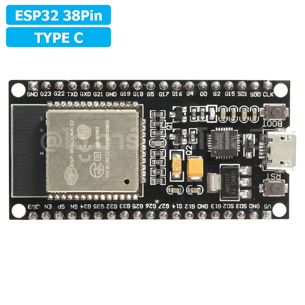 CB001 บอร์ด ESP32 38pin Type C ESP32S Chip CP2102 WIFI Bluetooth Board ESP-WROOM-32 NodeMCU