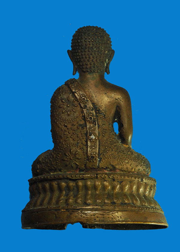 *31942 พระบูชาสมัยรัตนโกสินทร์ พิมพ์พระมาลัย เนื้อทองเหลือง จ.กรุงเทพฯ หน้าตักกว้าง 2 นิ้ว 2