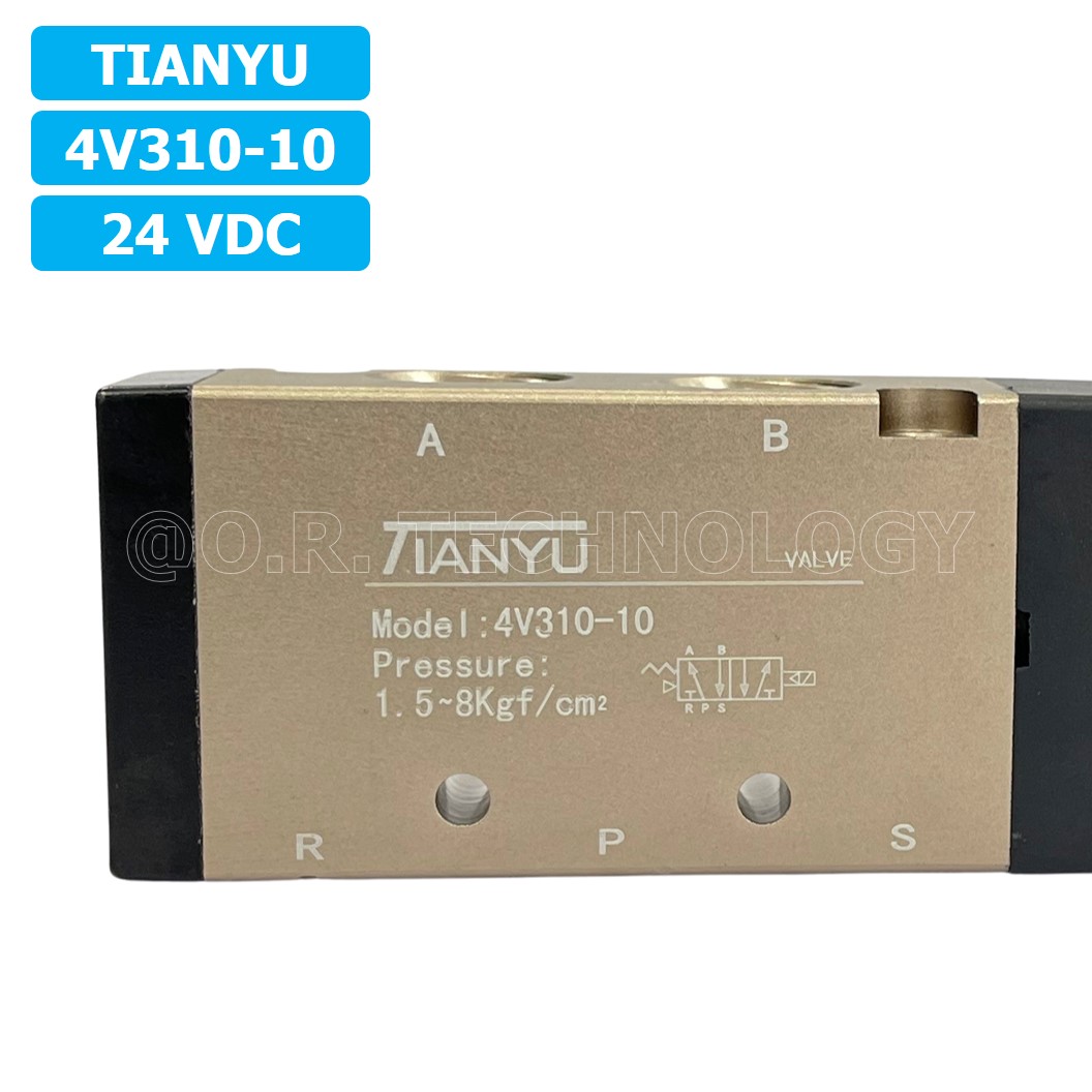 (1ชิ้น) 4V310-10 24VDC โซลินอยด์วาล์ว คอยล์ 1 ข้าง Single coil Solenoid Valve Pneumatic TIANYU โซลินอยด์วาล์วไฟฟ้า โซลินอยลม วาล์วลม กระบอกลม