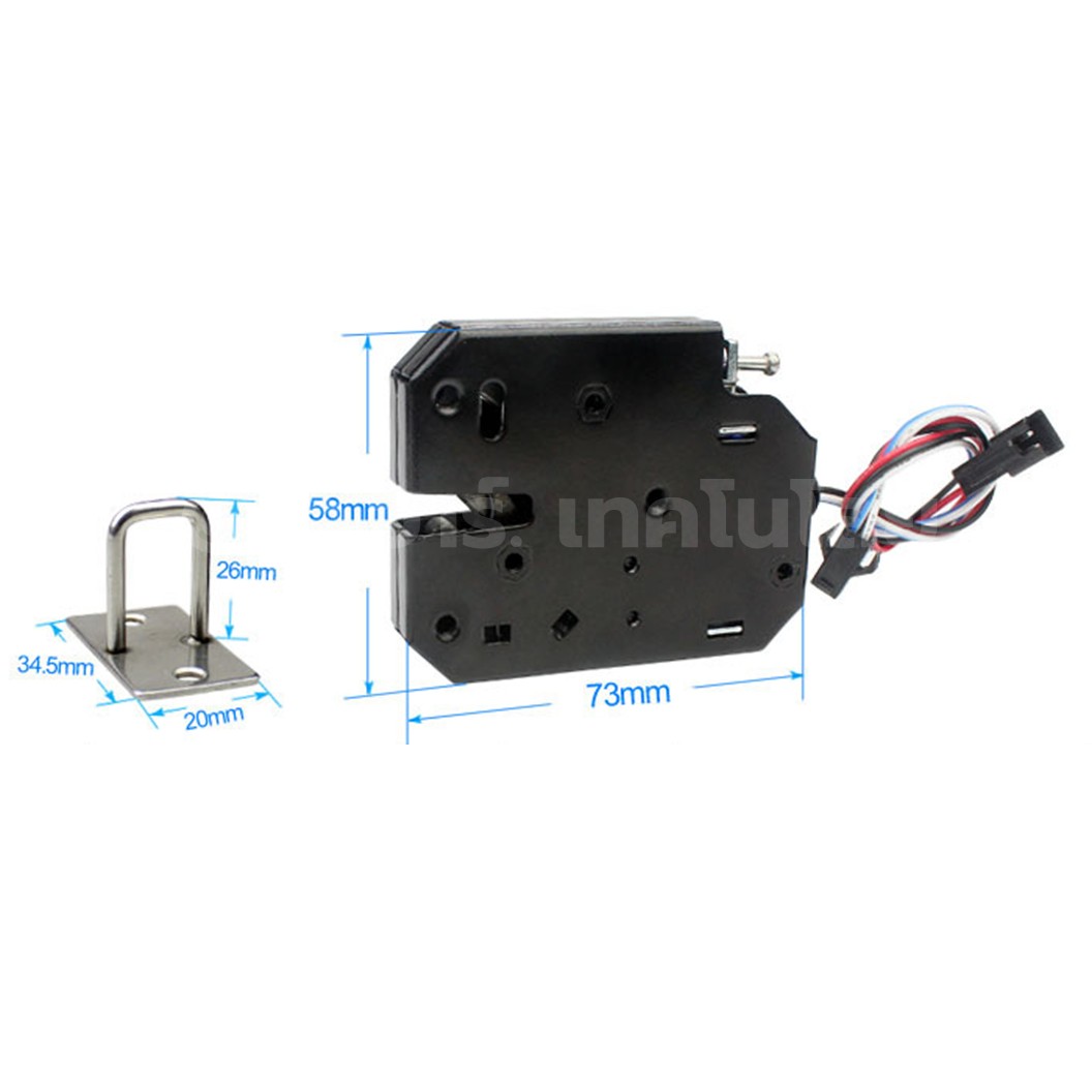 XG-07C 12VDC 2A กลอนประตูไฟฟ้า แบบโลหะ 2สาย SARY Electromagnetic lock 2wire 12VDC 2A กลอนไฟฟ้า Electric Door lock Electromagnet