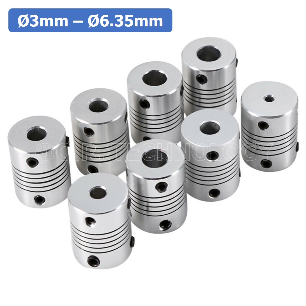 (1ชิ้น) KR459 3-6.35 คัปปลิ้ง ข้อต่อเพลามอเตอร์ คัปปิ้ง มอเตอร์ ข้อต่อแกนมอเตอร์ Elastic Coupling ขนาดรูเพลา 3mm-6.35mm