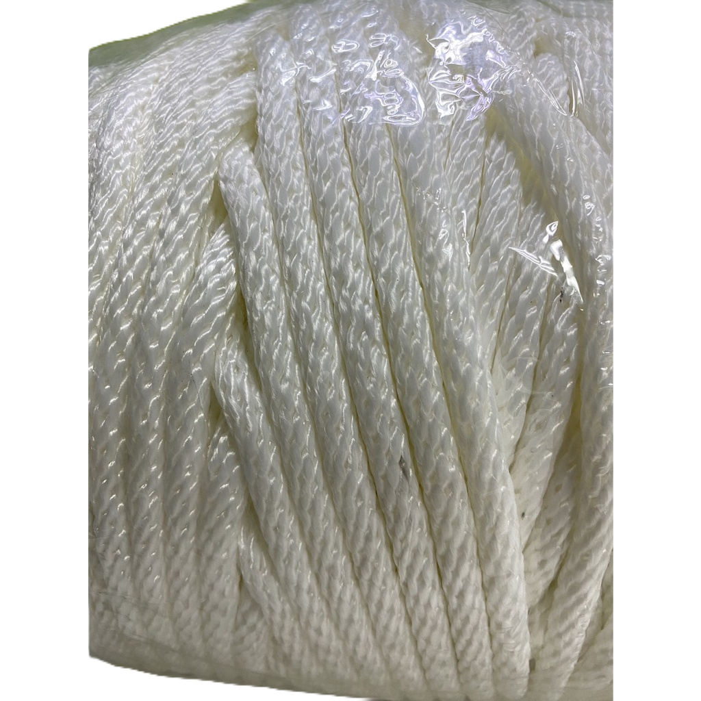 เชือกโพลีทอกลม (ราคารวมแวท) ขนาด 6 มิล 8 มิล เชือกอเนกประสงค์