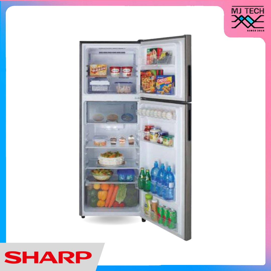SHARP ตู้เย็น 2 ประตู ระบบ Inverter ขนาด 8.9 Q สีเงิน รุ่น SJ-X260TC-SL