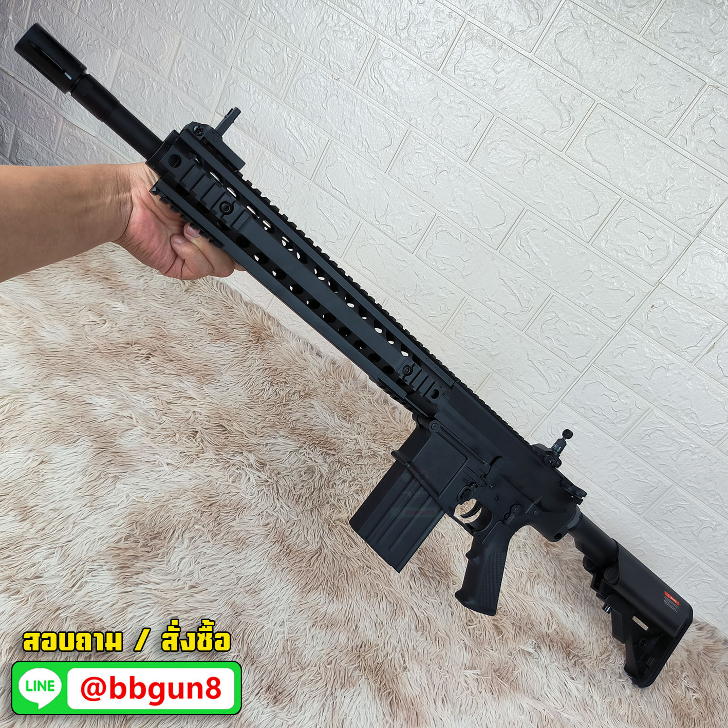 บีบีกันไฟฟ้า E&C 910 S2 SR25K บอดี้โลหะ BB GUN