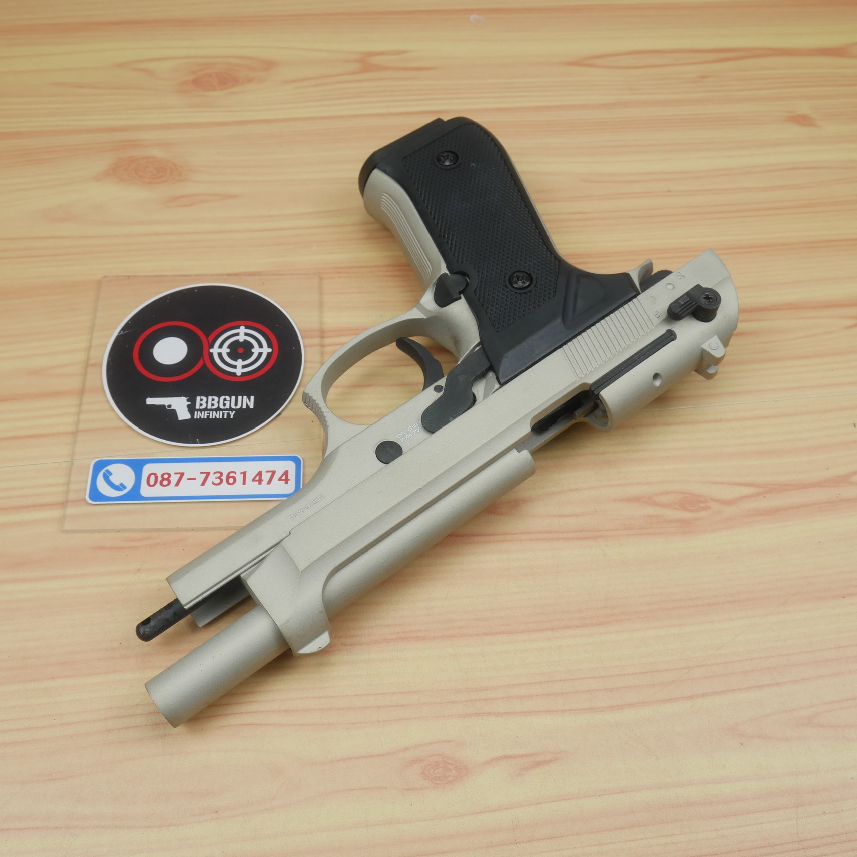 แบลงค์กัน Retay M92 สีซาติน Satin Blank Gun Beretta M92 รีเท บาเร็ตต้า เอ็ม 92