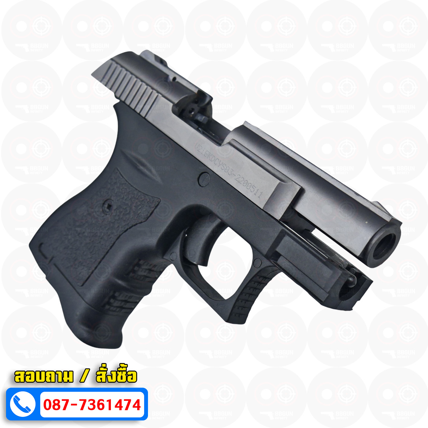 ปืนแบลงค์กัน EKOL BOTAN สีฟูม Fume 9mm P.A.K. Blank gun (แถมกล่องใส่ปืน)