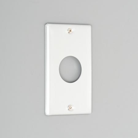 AMERICAN DENKI 8071A 1-Gang 1-Receptacle, φ35.5×1, Mounting Screw Spacing 101 Wall Plate [Aluminum]