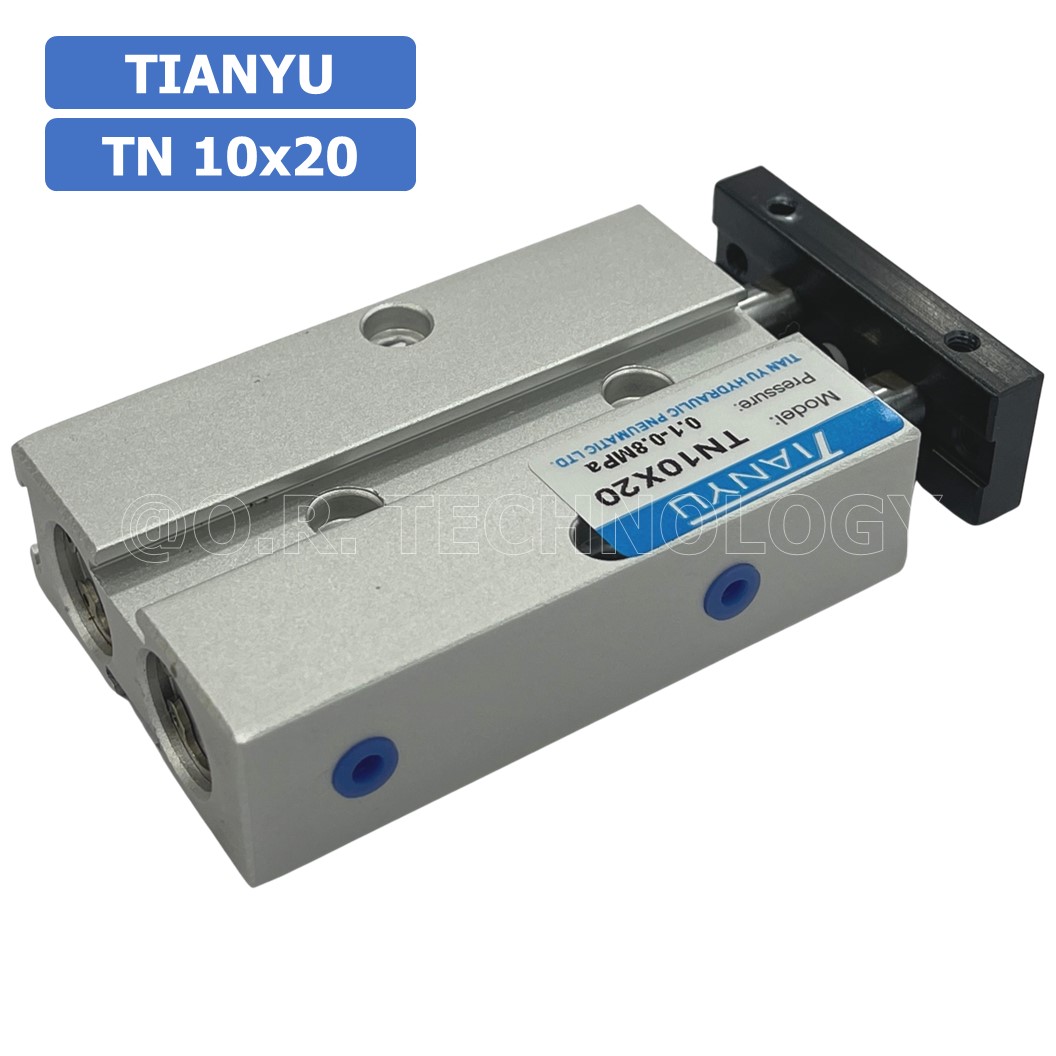 (1ชิ้น) TN 10x20 กระบอกลม แบบแกนคู่ กระบอกลมคอมแพ็ค 2 แกน Twin-Rod Cylinder compact Double-shaft Air Pneumatic