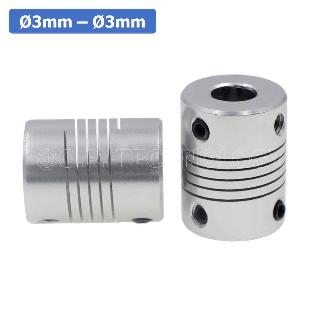 (1ชิ้น) KR459 3-3 คัปปลิ้ง ข้อต่อเพลามอเตอร์ คัปปิ้ง มอเตอร์ ข้อต่อแกนมอเตอร์ Elastic Coupling Motor ขนาดรูเพลา 3mm-3mm