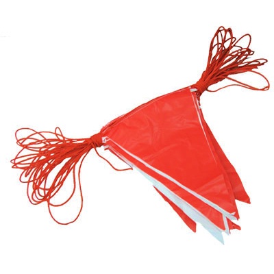 ธงราว ขาว-แดง (ราคารวมแวท) ธงราว ขาวแดง ธงงาน ธงกั้นเขต กั้นพื้นที่ ธงถนน ธงสามเหลี่ยม ธงก่อสร้าง ธงพลาสติก {2701004901}