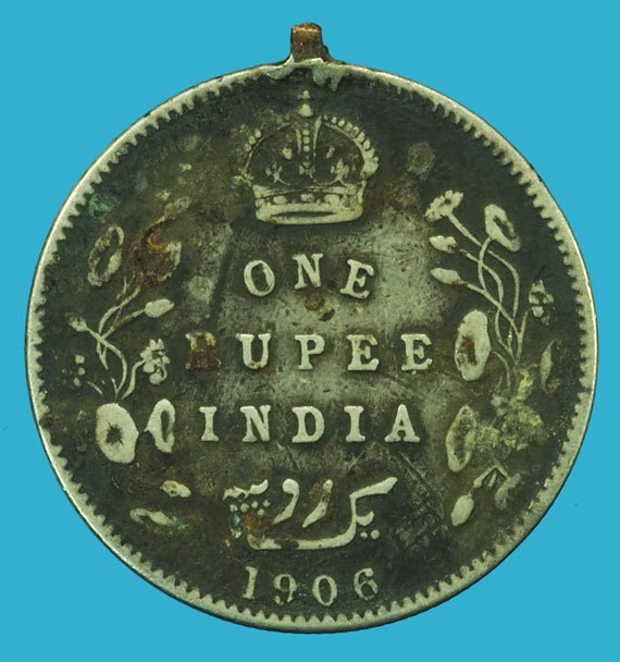 *37508 เหรียญอินโดจีน ฝรั่งเศส - อินเดีย ปี ค.ศ. 1906 เนื้อเงิน 10.1