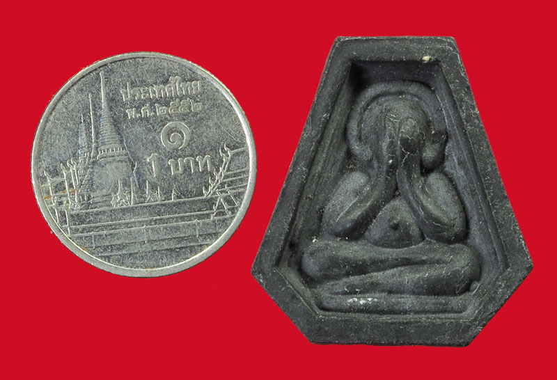 *33688 พระปิดตา หลวงพ่อพร้า วัดโคกดอกไม้ ชัยนาท เนื้อผงใบลาน6