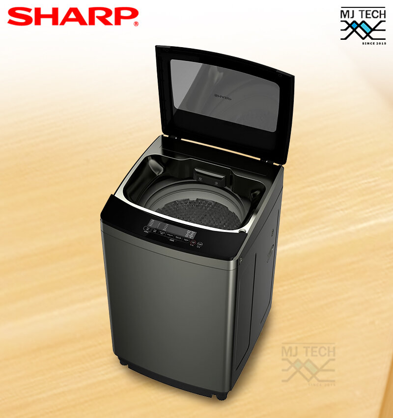 SHARP เครื่องซักผ้าฝาบน ขนาด 16 กก. รุ่น ES-WJX16-GY