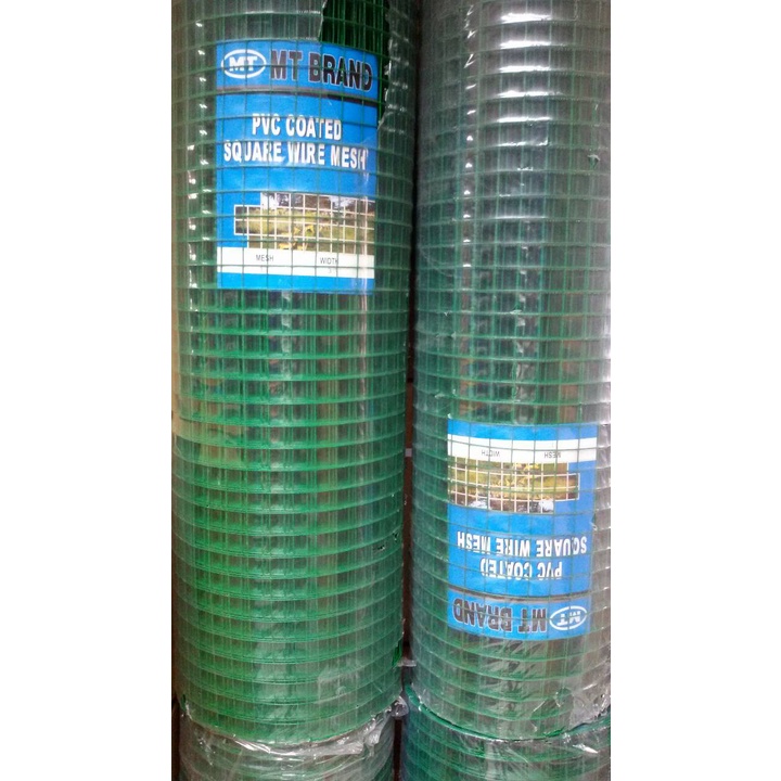 ลวดตาข่ายกรงไก่สี่เหลี่ยม เคลือบ PVC (ราคารวมแวท) ตาข่ายกรงไก่ ร้อมรั้ว กรงนก ลวดตาข่ายอเนกประสงค์