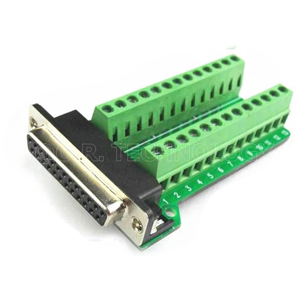 (1ชิ้น) NA476 หัวแปลง ตัวเมีย DB25-M2 DB25 to Terminal with Screw