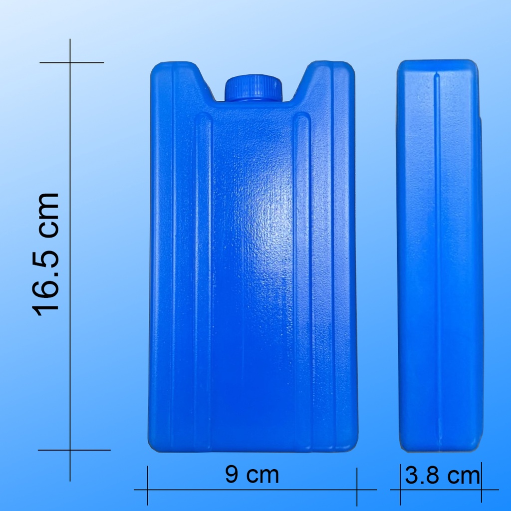 ( ซื้อ 1 แถม 1 ) ICE PACK COOLING PAD เจลเก็บความเย็น ก้อนน้ำแข็งเทียมสำหรับพัดลมไอเย็น ( สีน้ำเงิน ) ความจุ 400 ml.