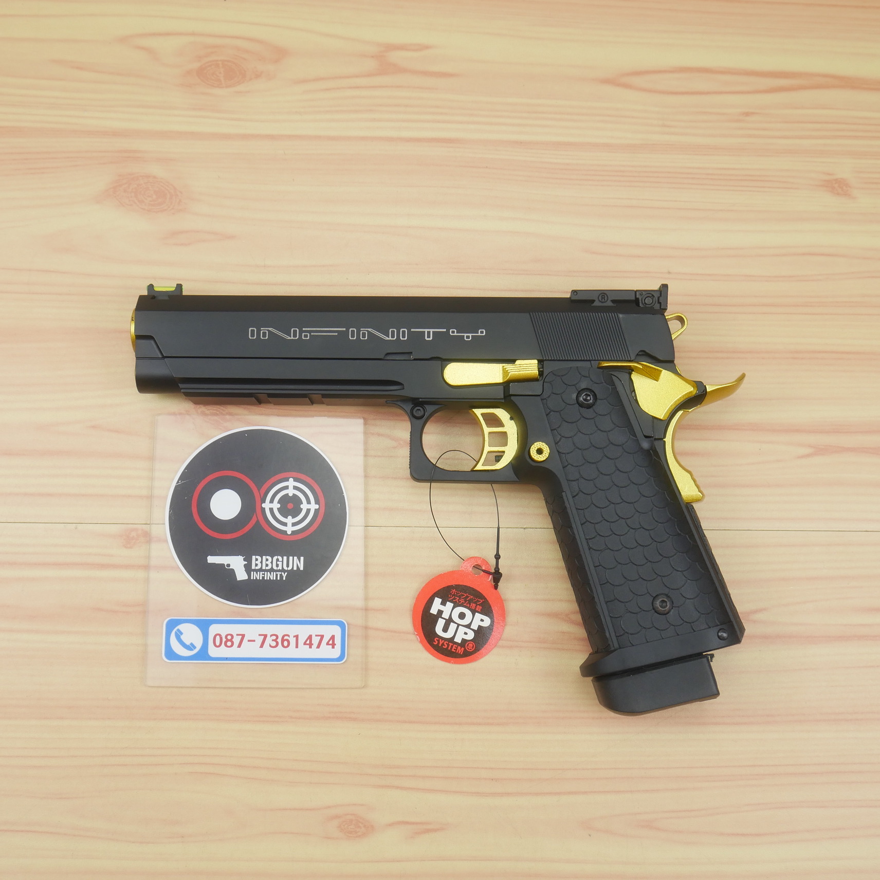 บีบีกันอัดแก๊ส Double Bell 795 Hi-Capa 5.1 Infinity Gold Custom BB GUN