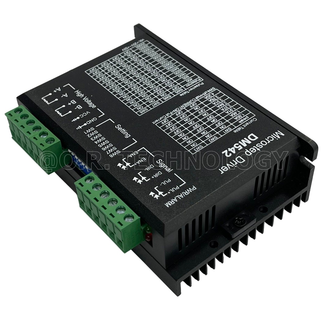 (1ชิ้น) AH012 DM542 โมดูลขับ สเต็ปปิ้งมอเตอร์ Digital Stepper Motor Driver 20-50VDC 4.5A Microstep Driver กล่องดำ ควบคุมสเตปเปอร์มอเตอร์