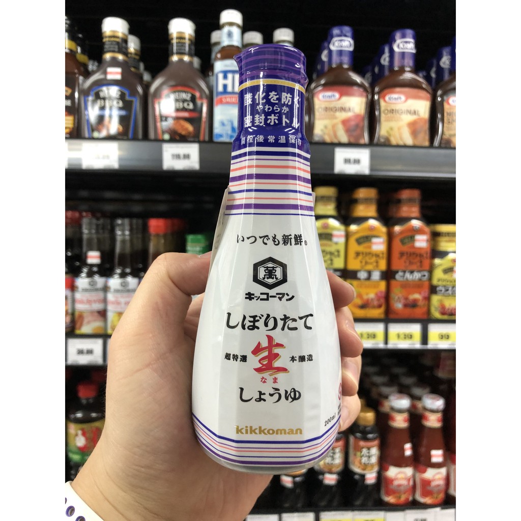 คิคโคแมน โชยุ (ซอสถั่วเหลือง) 200 มล. Kikkoman Soy Sauce 200 ml.