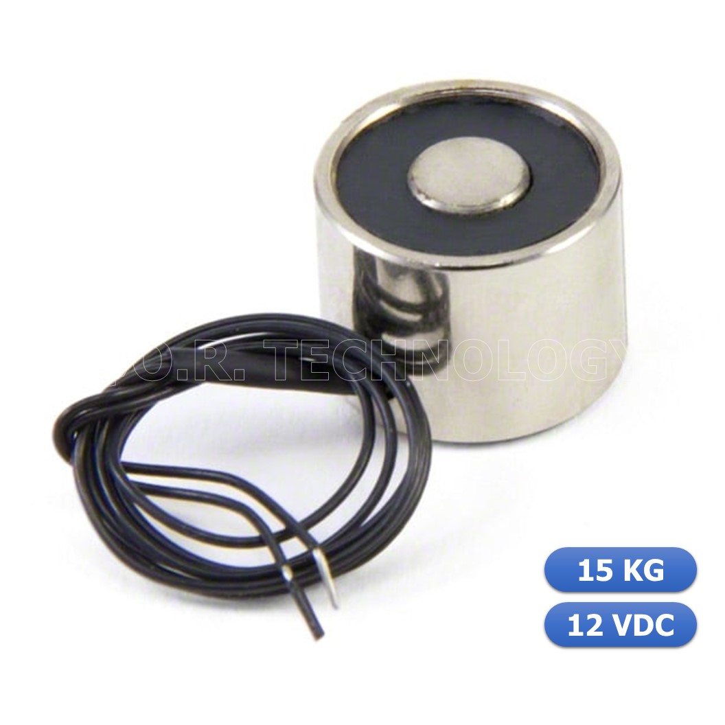 (1ชิ้น) NC467 แม่เหล็กไฟฟ้า โซลินอยด์ดูดโลหะ อิเล็กโตแมกเนท แม่เหล็กดูดไฟฟ้า P30/25 DC12V Solenoid Electric Sucker Electromagnet 15KG