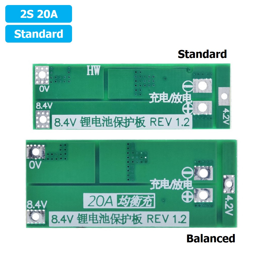 CM621 2S 20A Standard โมดูลชาร์จแบตเตอรี่ BMS 2-Series 20A 18650 Lithium Battery Protection Module แบตลิเธียม