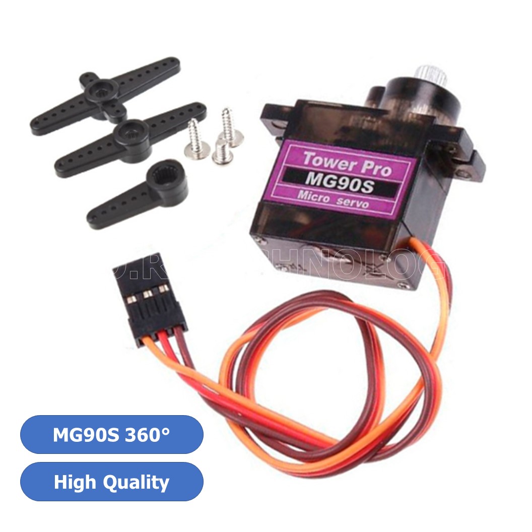 (1ชิ้น) AA226 เซอร์โวมอเตอร์ คุณภาพสูง MG90S 360 องศา high quality