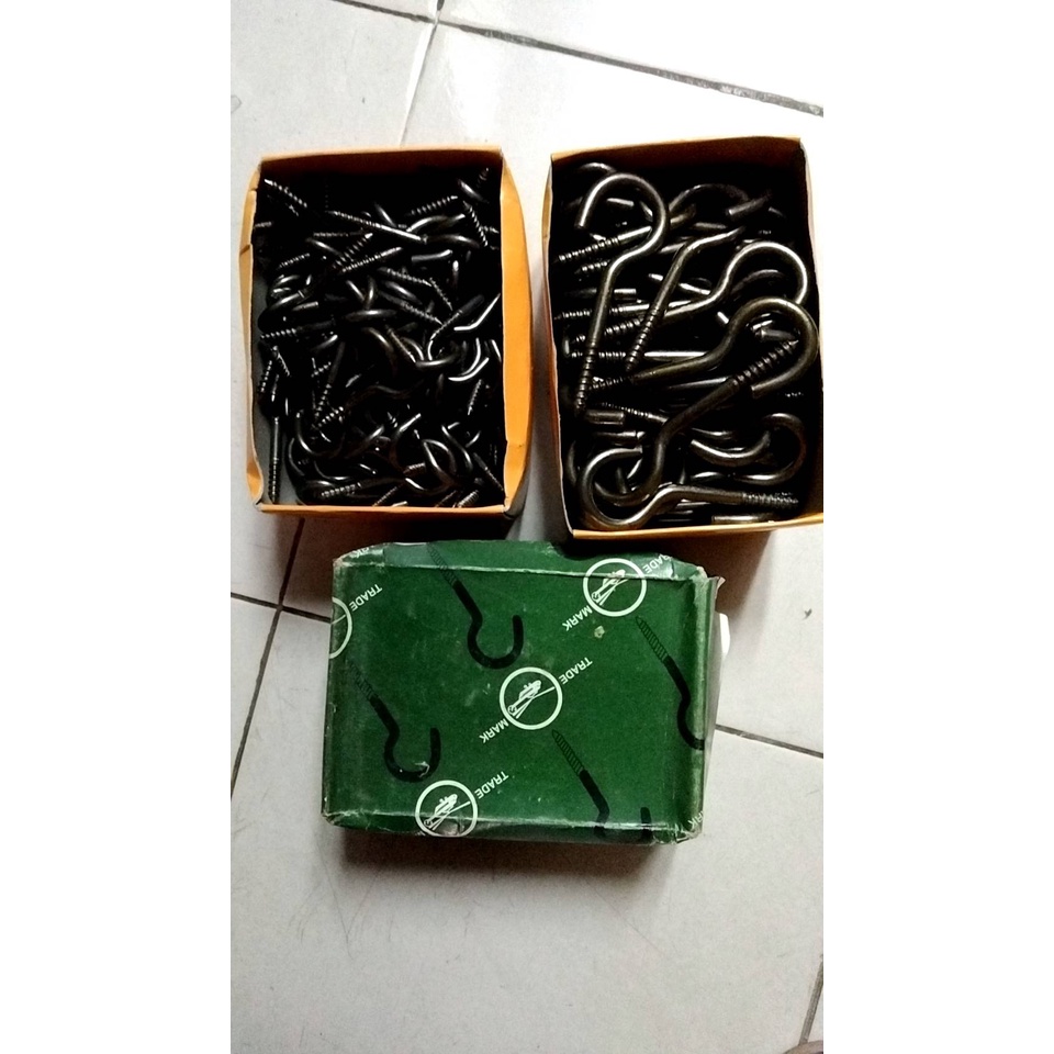 ตะขอตัวซี H.Copter ตะขอพัดลม (ราคารวมแวท) ที่แขวนรูป ห่วงเกลียวปล่อย ตะขอเกลียวตัวC