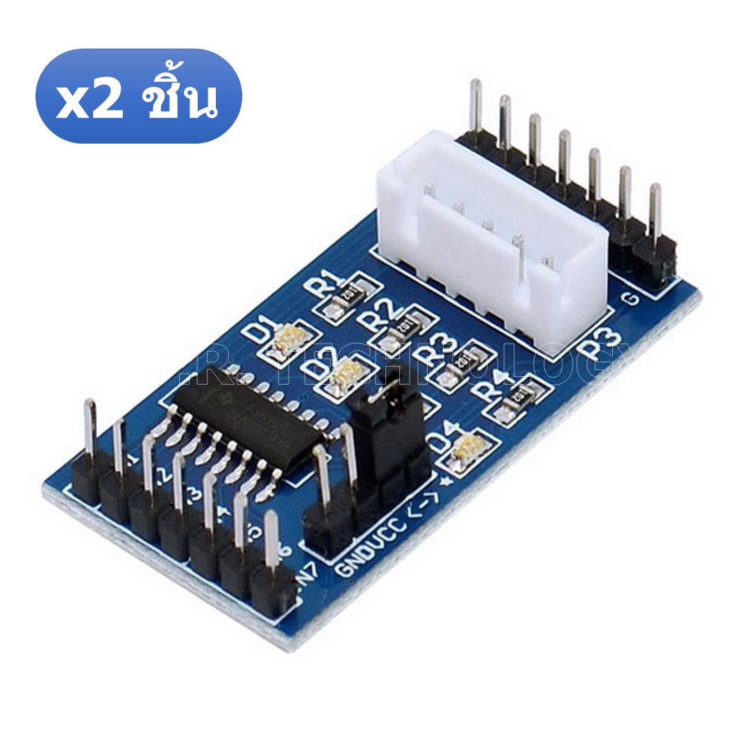 (2ชิ้น) AA088 โมดูลขับมอเตอร์ สเต็ปเปอร์มอเตอร์ บอร์ดไดรเวอร์ ULN2003 Driver Board Stepper Motor Blue