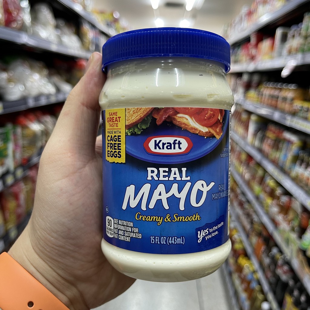 คราฟท์ เรียล มาโย มายองเนส 443 มล. Kraft Ral Mayo Mayonnaise 443 ml.