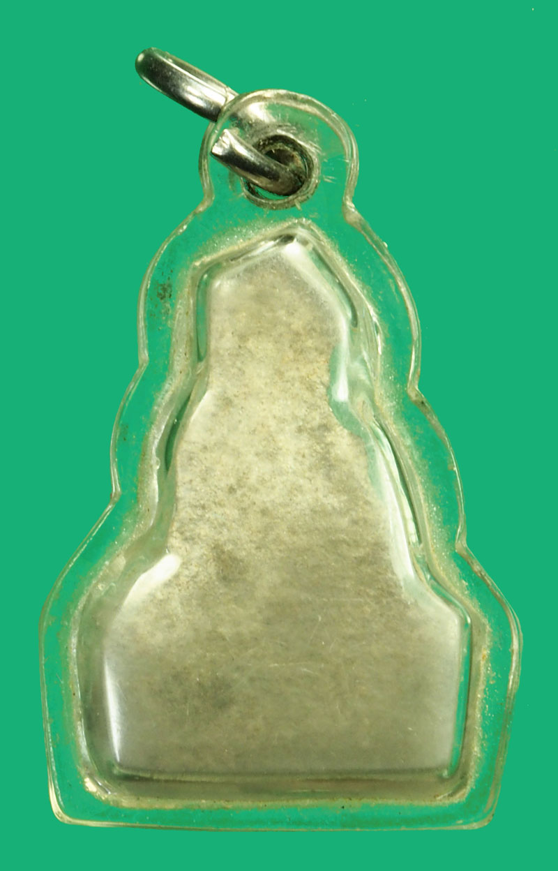 *36133 พระร่วงนั่ง เนื้อชินเงิน เล่นเค่ชอบ เลี่ยมพลาสติกเก่า 8