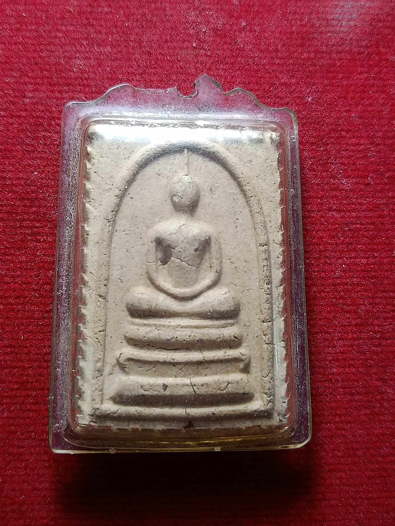 พระสมเด็จ หลังรูปเหมือนหลวงพ่อริ้ว ไม่ทราบที่ (SKU-04582)