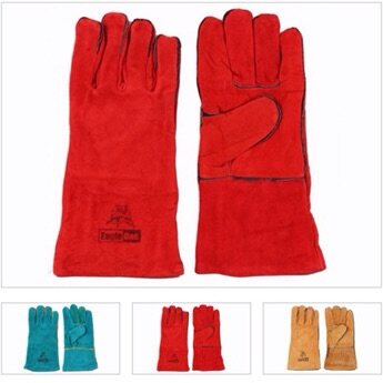 ถุงมือหนังแท้ มีซับใน EAGLE ONE 13"(ขายส่งยกโหล)ถุงมือ (ราคารวมแวท)หนังแท้ ถุงมือเชื่อมโลหะ ถุงมือเอนกประสงค์ มีซับในป้องกันความร้อน