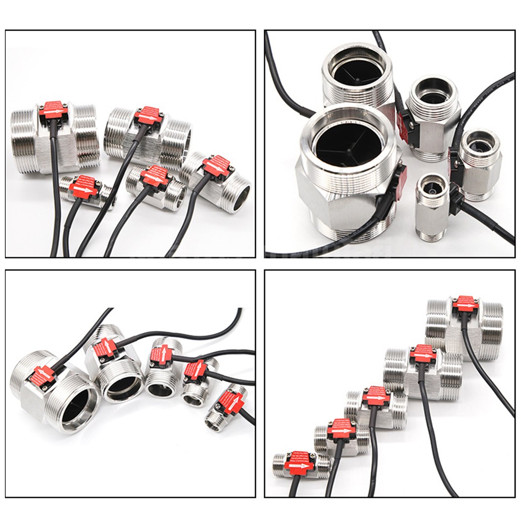 YF-B5-S G3/4" เซนเซอร์วัดอัตราการไหล สแตนเลส 5-24VDC Stainless Water Flow sensor Meter 1-30L/min DC 5-24V Flowmeter มิเตอร์วัดอัตราการไหล