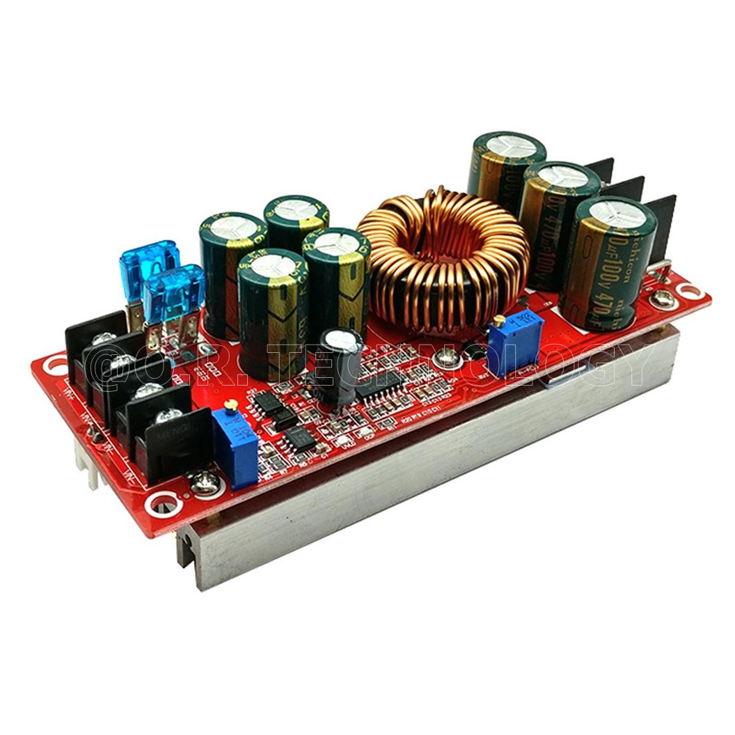 (1ชิ้น) NA503 โมดูลเพิ่มแรงดันไฟ โมดูลแปลงไฟ 1200w DC DC 8-60V to 12-83V 20A Boost Step Up Converter For Car Laptop Solar Battery