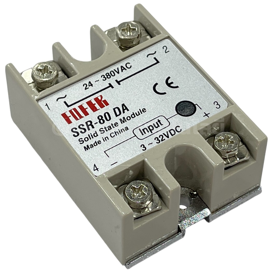 SSR-80DA 80A โซลิดสเตทรีเลย์ Solid State Relay SSR-80 DA (Input 3-32VDC, Output 24-380VAC 80A) รีเลย์แบบไร้หน้าสัมผัส