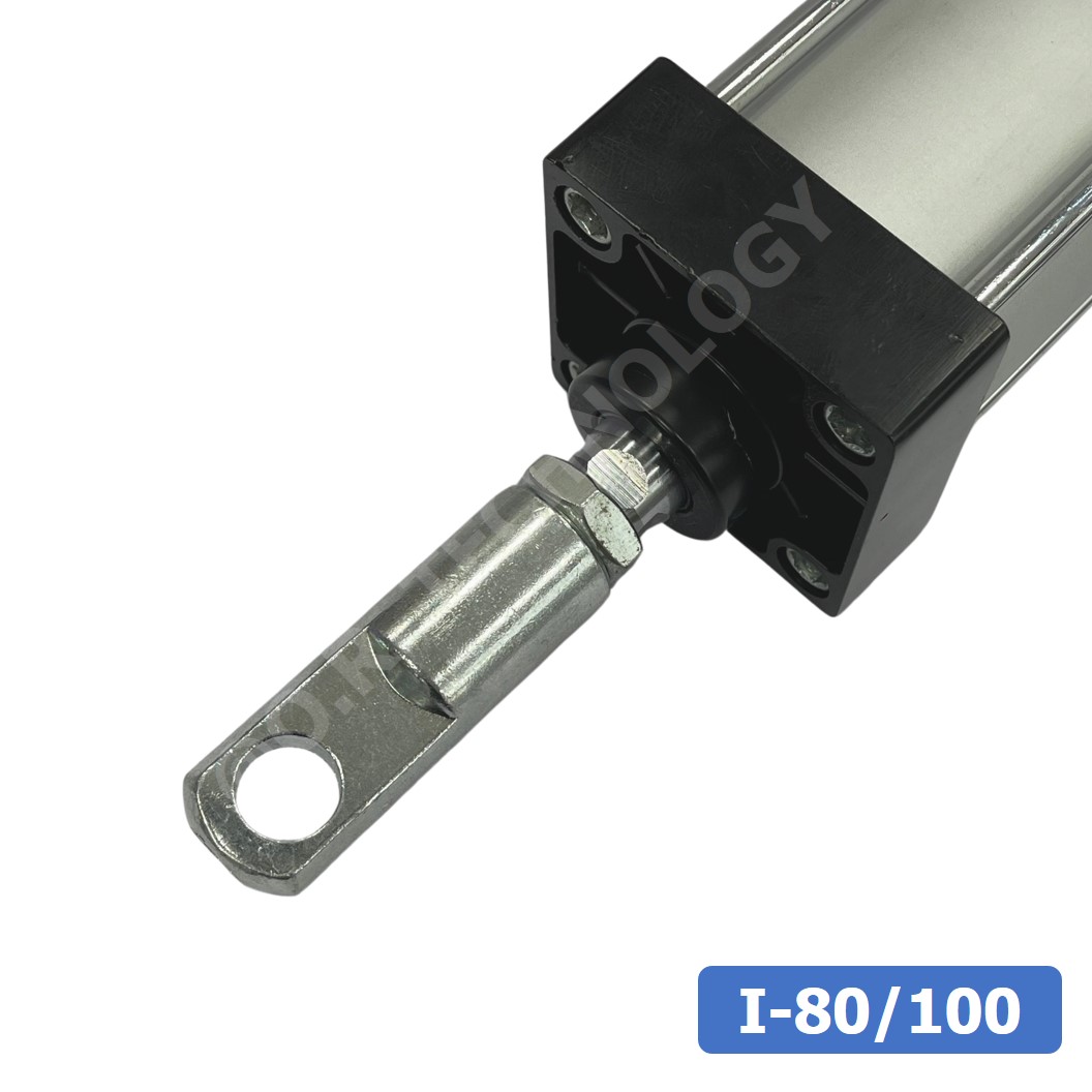 (1ชิ้น) I-80/100 I-80 I-100 ตัวยึดแกนกระบอกลม แบบตรง I Joint Air Cylinder สำหรับกระบอกลม SC 80/100 ขายึดกระบอกลม ตรง ตัวต่อปลายแกนกระบอกลม เกลียวใน M20x1.5